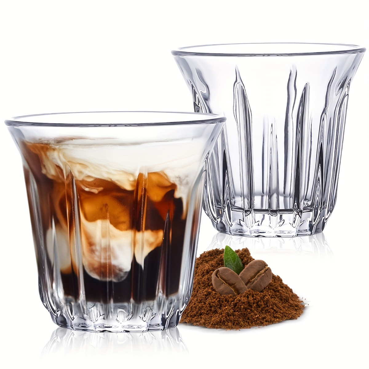 Tech Accessories For Office - 2 sztuki filiżanek do espresso, przezroczyste