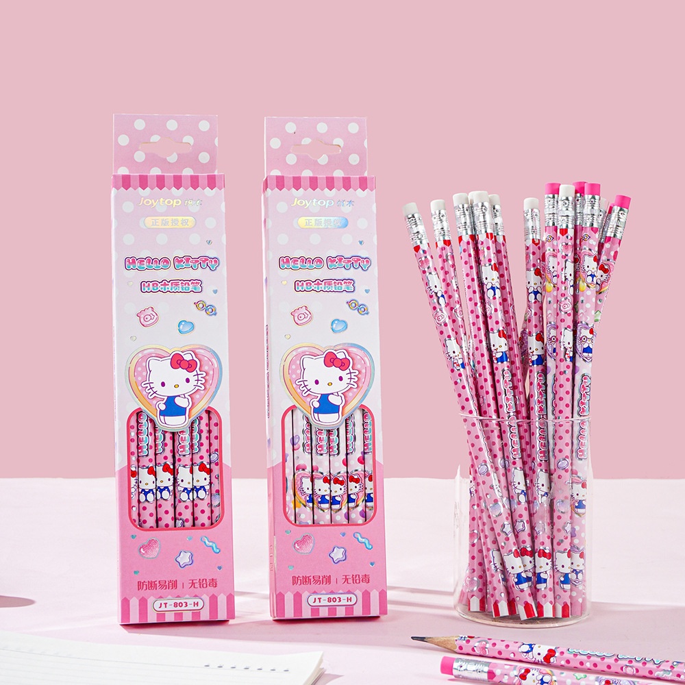 Tech Accessories For Office - 12 szt. Oryginalne ołówki HB Sanrio