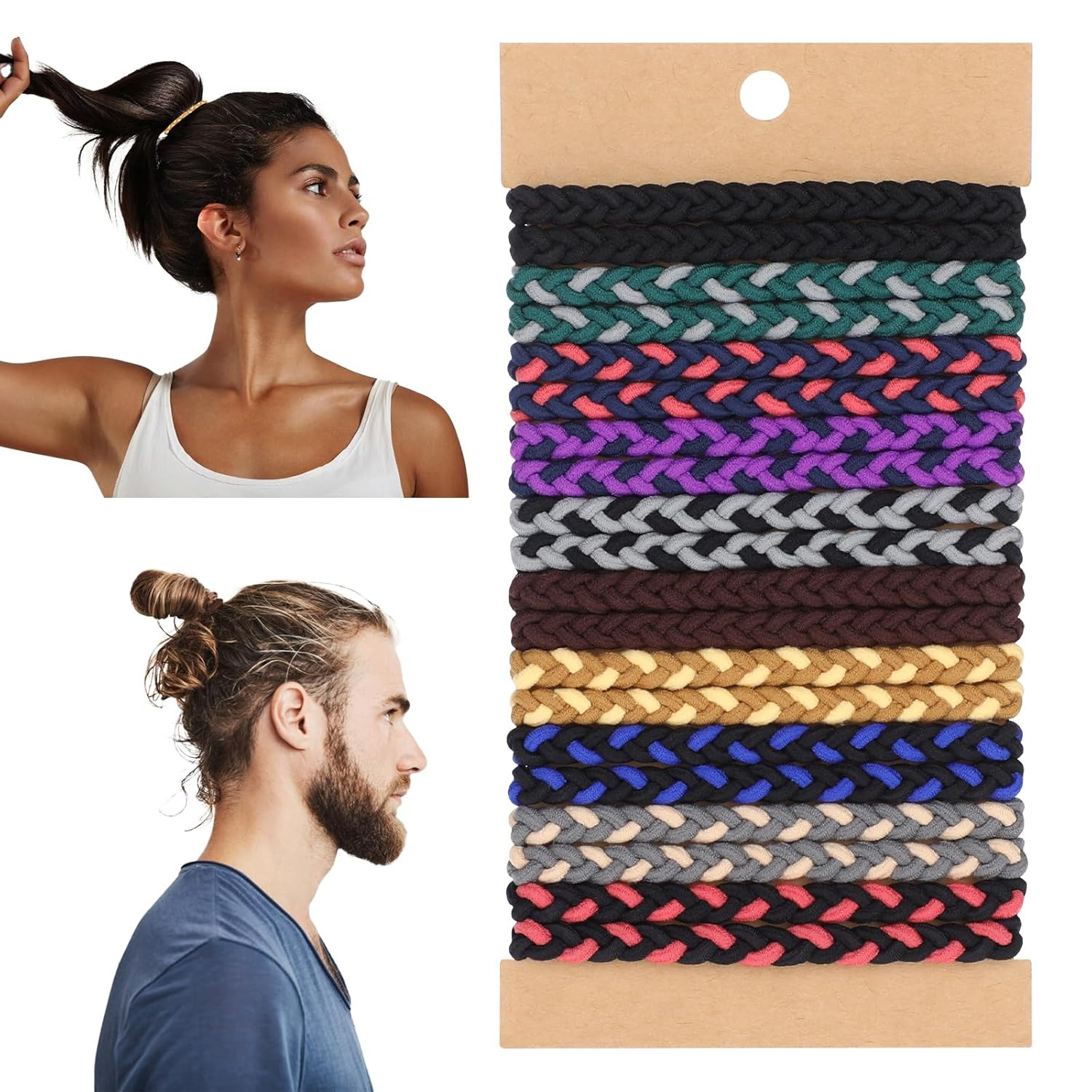 Tech Accessories For Men - 10 szt. Boho Gumki do Włosów
