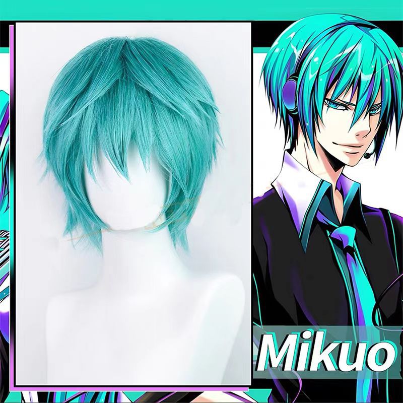 Tech Accessories For Men - Peruka Cosplay Mikuo Anime Miku Niebieskie