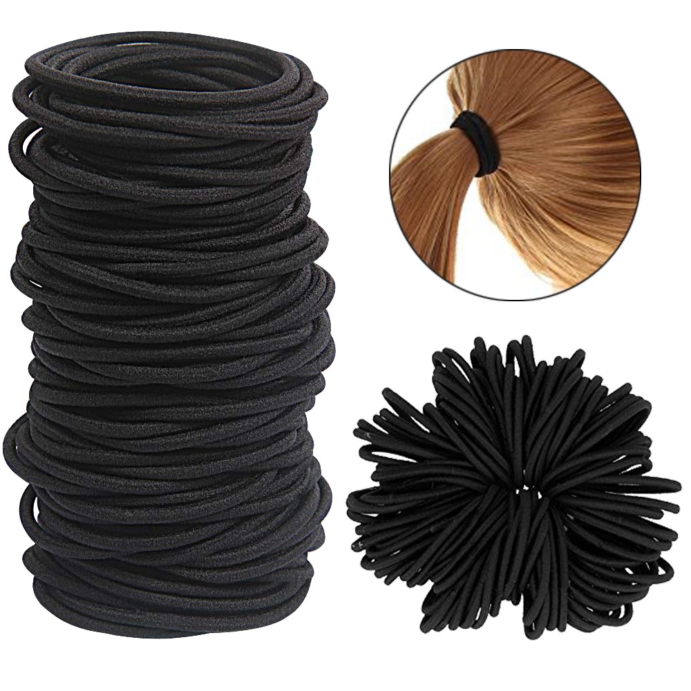 Tech Accessories For Men - 10/30/50szt 4MM Czarne małe gumki do