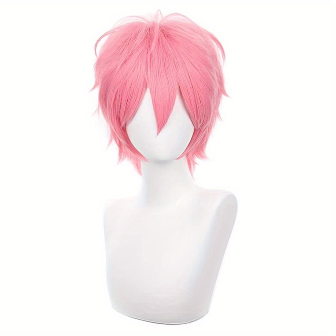 Short Pink Cosplay Wig Short S – Tech Accessories For Men recenzja i cena