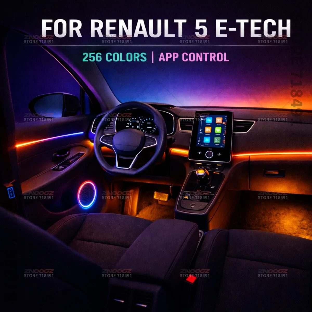 22w1 RGB Akrylowe Oświetlenie  – Tech Accessories Renault recenzja i cena